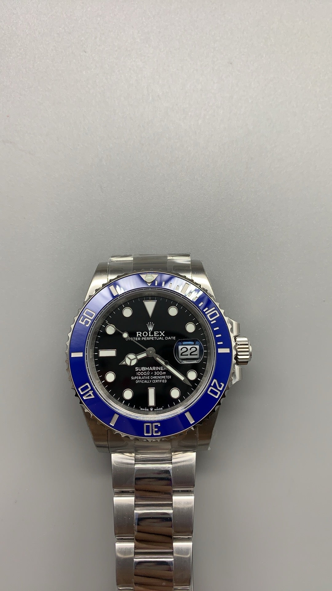 Rolex Submariner 41MM | หน้าปัดสีดำ ขอบสีฟ้า | กลไกอัตโนมัติ Cal.3235