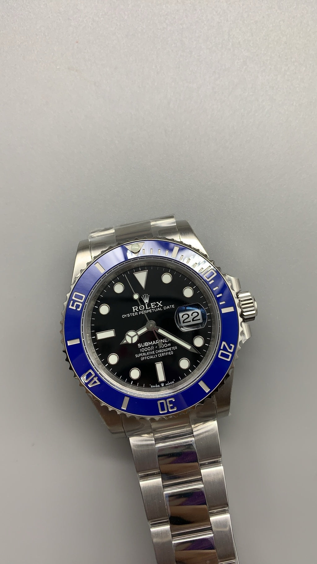 Rolex Submariner 41MM | หน้าปัดสีดำ ขอบสีฟ้า | กลไกอัตโนมัติ Cal.3235