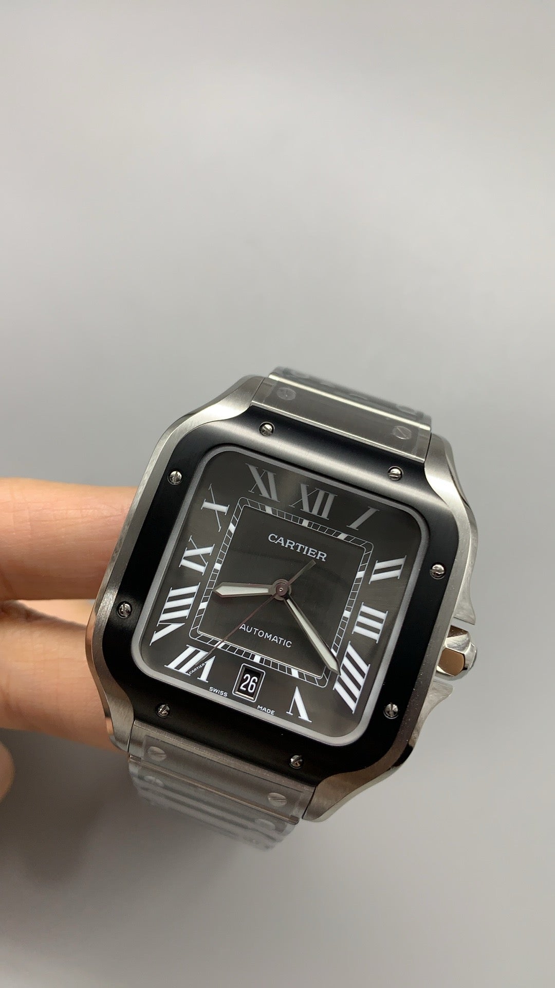 Cartier Santos de Cartier | Size 40 mm (Large) | Black bezel | Automatic