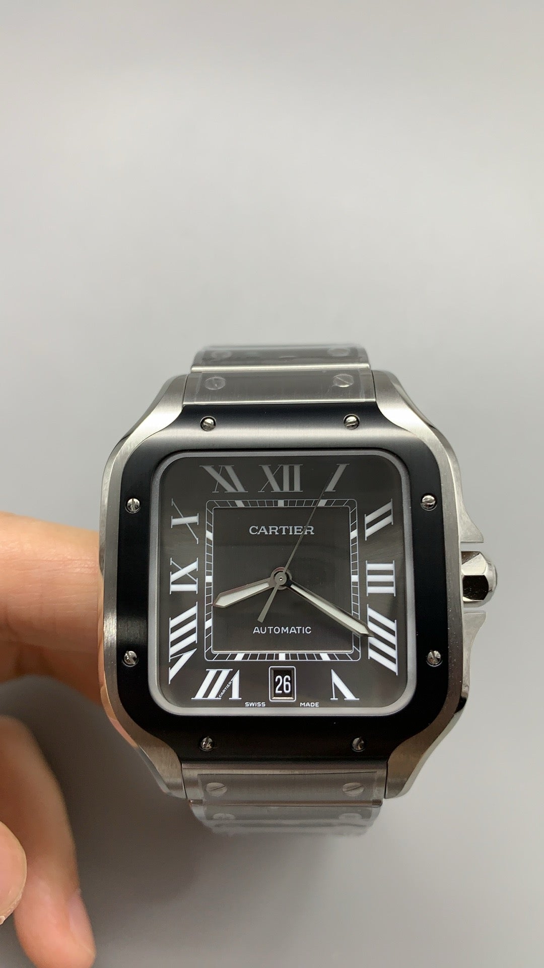 Cartier Santos de Cartier | Size 40 mm (Large) | Black bezel | Automatic