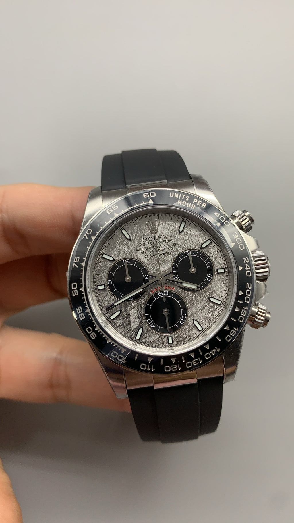 Rolex Daytona Cosmograph | 40 มม. | หน้าปัดอุกกาบาต (Meteorite Dial) | กลไก 4130 อัตโนมัติ