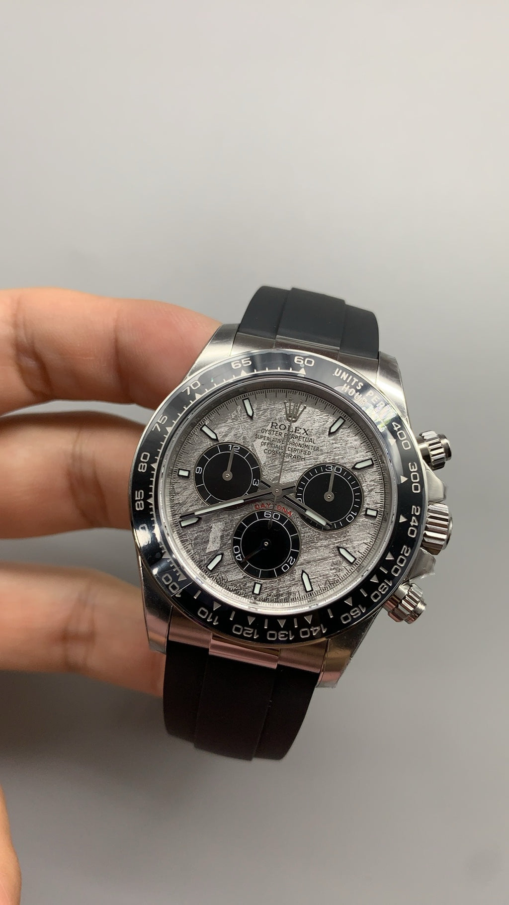 Rolex Daytona Cosmograph | 40 มม. | หน้าปัดอุกกาบาต (Meteorite Dial) | กลไก 4130 อัตโนมัติ