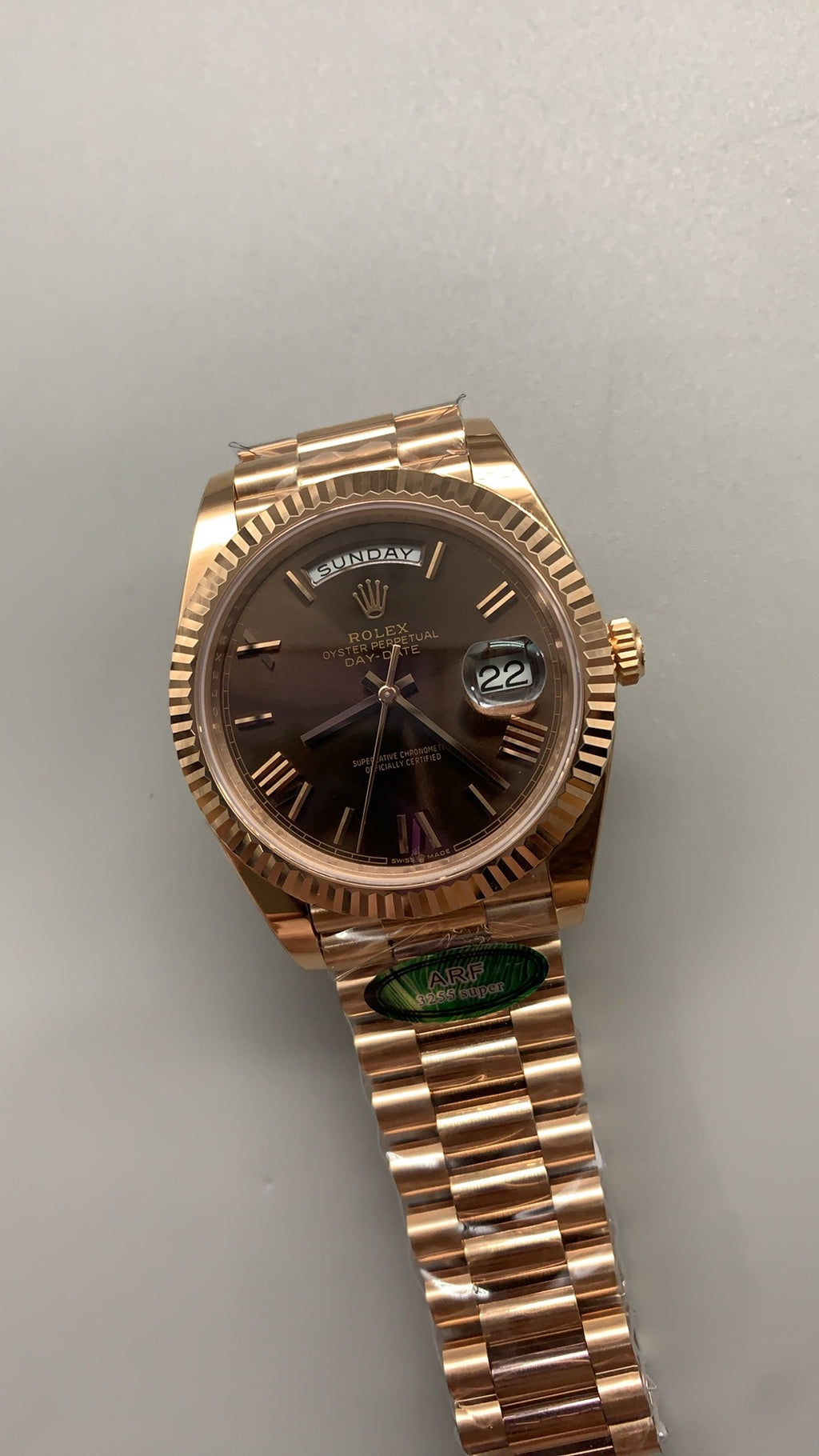 Rolex Day-Date 40MM | โชว์วันและวันที่ | กลไกอัตโนมัติ Cal.3255