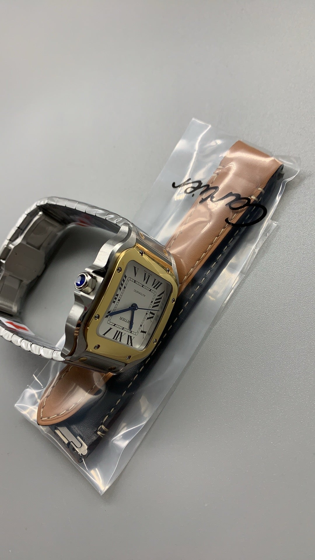 Cartier Santos de Cartier | 35mm | Automatic | Rectangular Case | Leather/Steel Strap