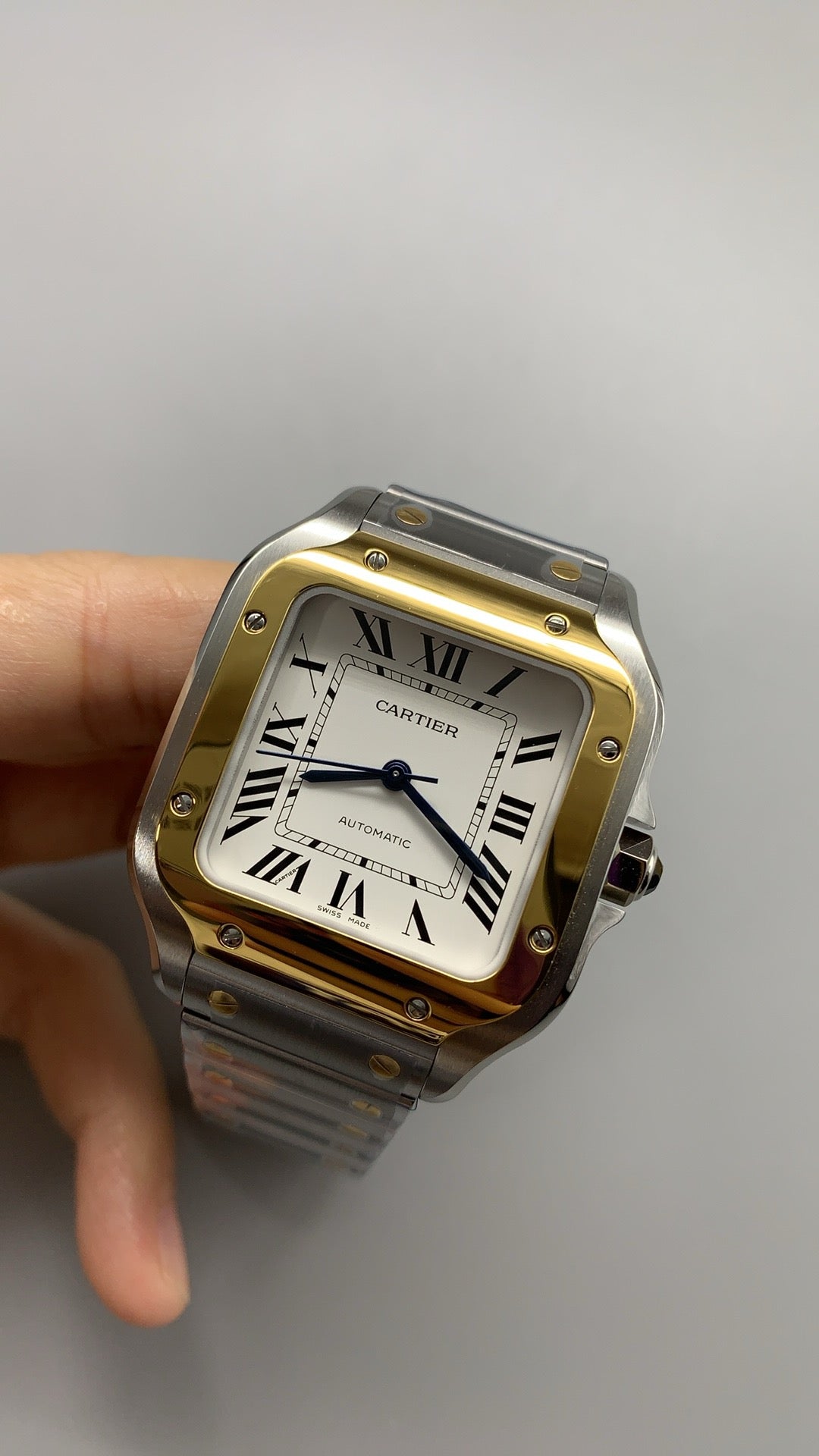 Cartier Santos de Cartier | 35mm | Automatic | Rectangular Case | Leather/Steel Strap