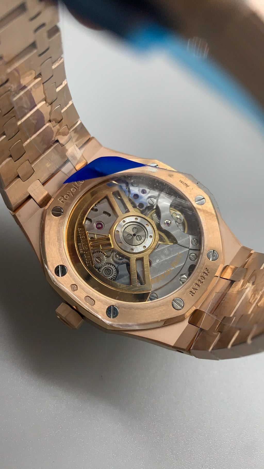 Audemars Piguet Royal Oak 15500 | 41MM | ตัวเรือนสแตนเลสสตีลเคลือบสีโรสโกลด์ PVD | หน้าปัดสีดำ | กลไกอัตโนมัติ Cal.4302