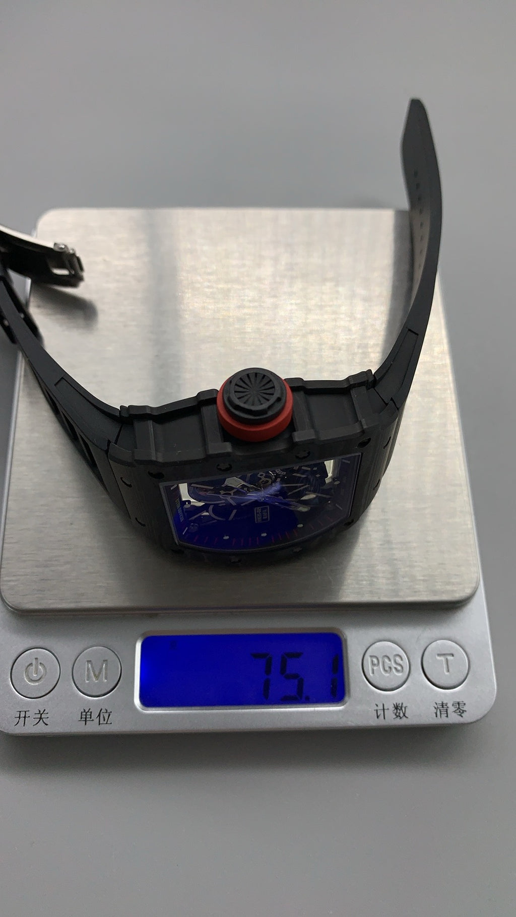 Richard Mille RM35-02 | 42MM | ตัวเรือนคาร์บอนไฟเบอร์ NTPT + ขอบไทเทเนียม | หน้าปัดสเกเลตัน | กลไกอัตโนมัติ RMAL1