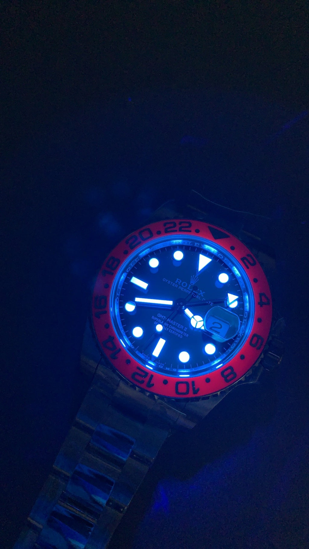 Rolex GMT-Master II 40MM | ขอบเซรามิกสีแดง-ดำ (โค้ก) | กลไกอัตโนมัติ Cal.3285