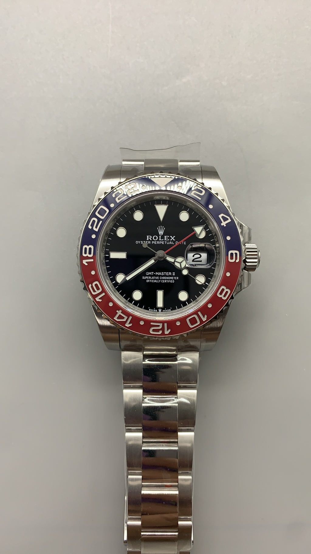 Rolex GMT-Master II 40MM | ขอบเซรามิกสีแดง-ดำ (โค้ก) | กลไกอัตโนมัติ Cal.3285