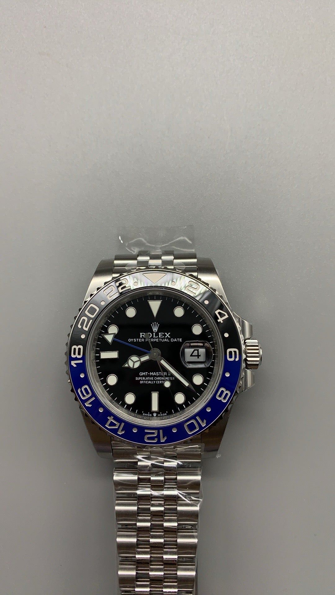 Rolex GMT-Master II 40MM | รุ่นคลาสสิก ขอบเซรามิกสีดำ | กลไกอัตโนมัติ Cal.3285