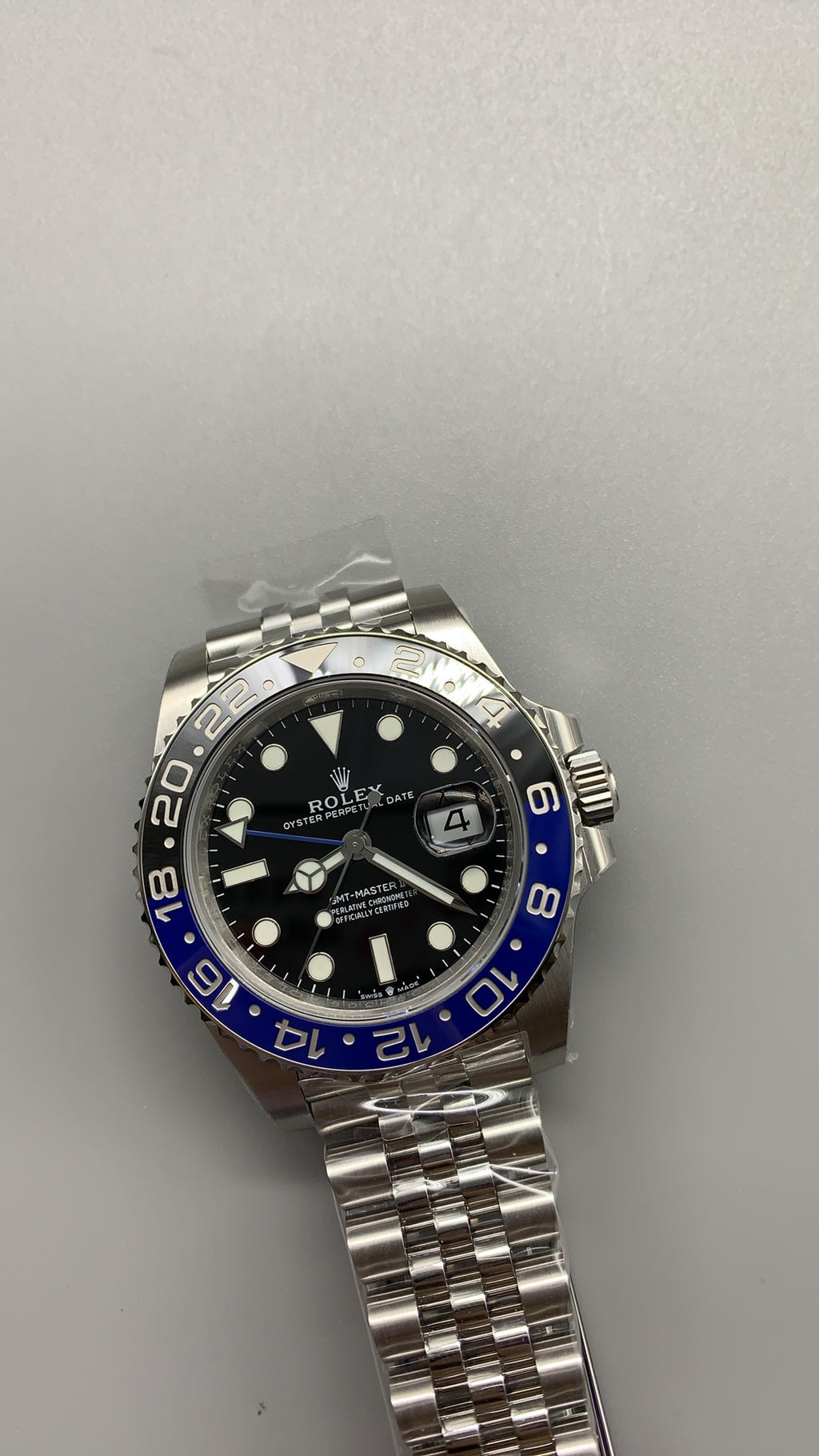 Rolex GMT-Master II 40MM | รุ่นคลาสสิก ขอบเซรามิกสีดำ | กลไกอัตโนมัติ Cal.3285